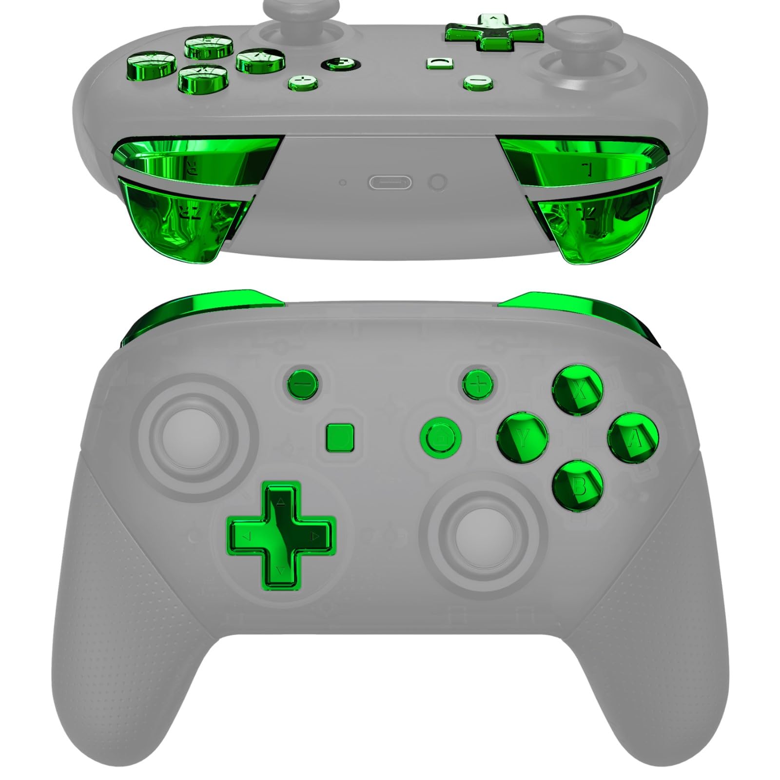 Amazon.co.jp: eXtremeRate プロコン switchに対応用ABXY D-pad ZR ZL